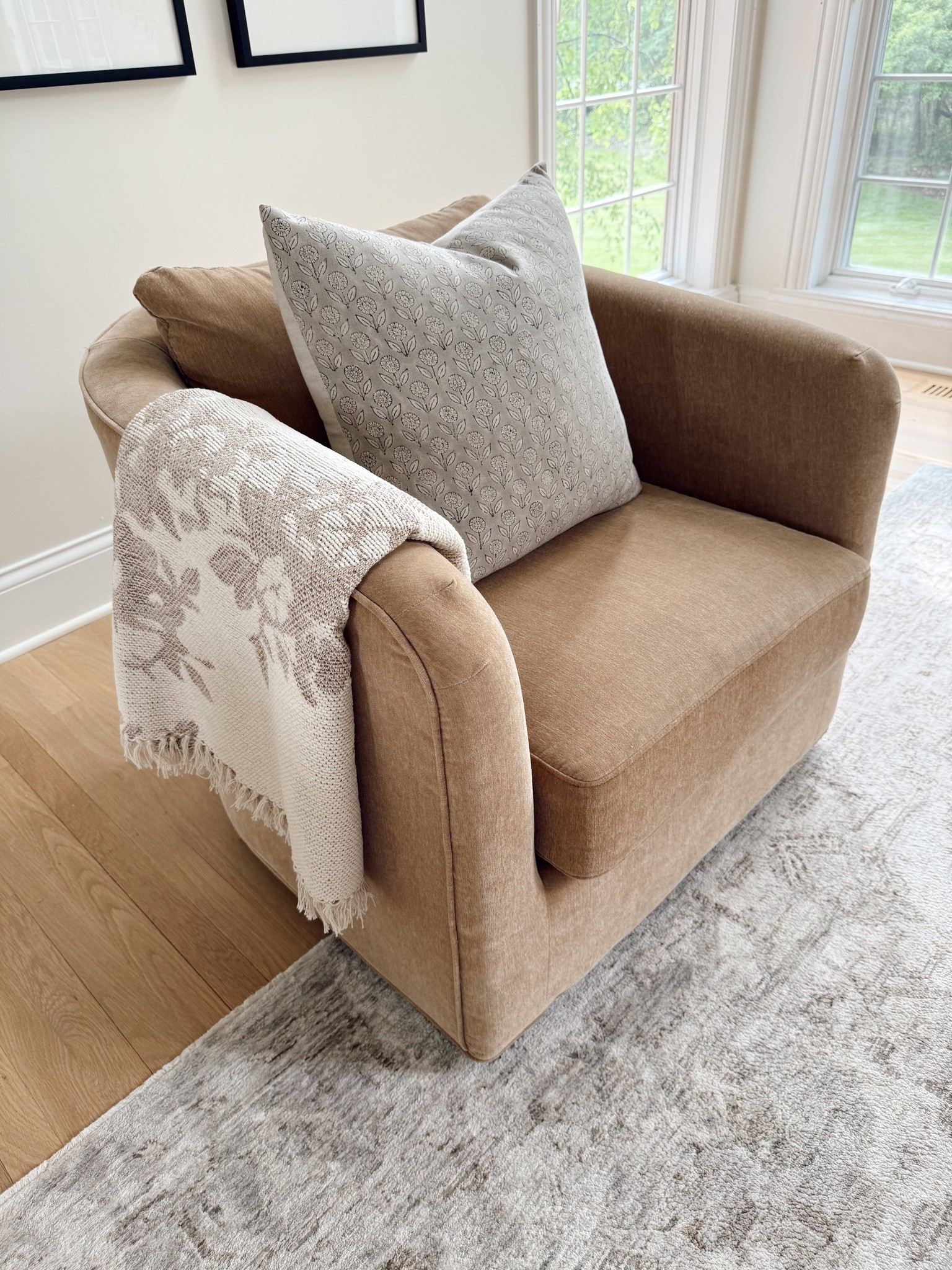 Living room moment! Can’t link my exact chair but the Pottery Barn one I linked is nearly identical!

#LTKHome