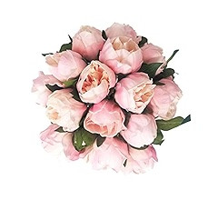 Floral Kingdom 14" Real Touch Latex Artificial Peony Flowers for Floral Arrangements, Bridal Bouq... | Amazon (US)