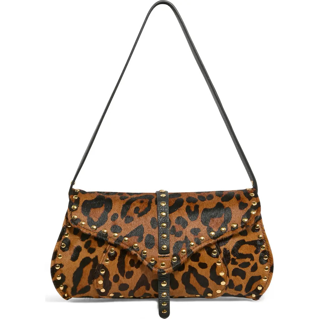 AIMEE Armour Novelty Genuine Calf Hair Baguette Shoulder Bag in Wildcat Haircalf at Nordstrom | Nordstrom