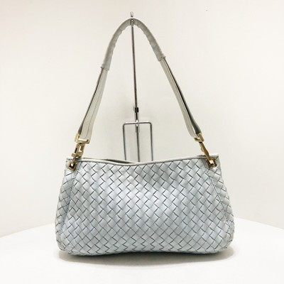 Auth BOTTEGA VENETA Intrecciato - Light Blue Leather Shoulder Bag  | eBay | eBay US