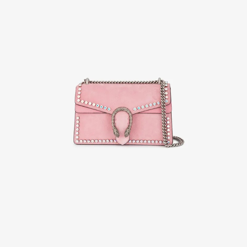 Gucci Dionysus suede shoulder bag with crystals | Browns Fashion