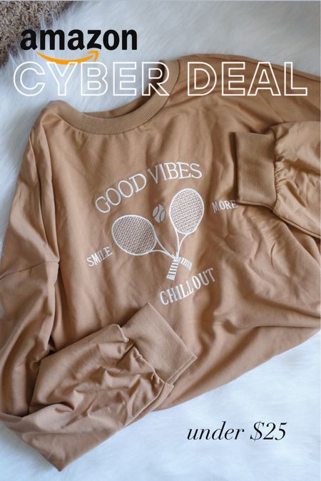 Amazon fashion cyber deal — under $25! Ordered size L for oversized fit. 

#LTKsalealert #LTKunder50 #LTKCyberweek