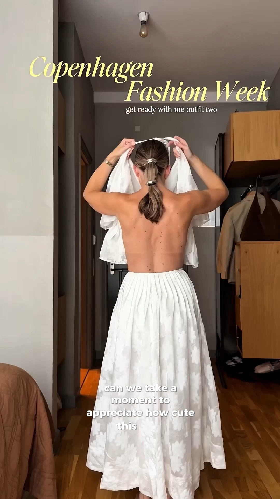 Outfit two for CPHFW 🤍🕊️ 
I wear a size S in the top & skirt 

Arrange studios, peplum top, white skirt, thong sandals, chunky bracelet, organza set, Copenhagen fashion week #LTKfashionmonth

#LTKdresses #LTKstyletip #LTKsummer