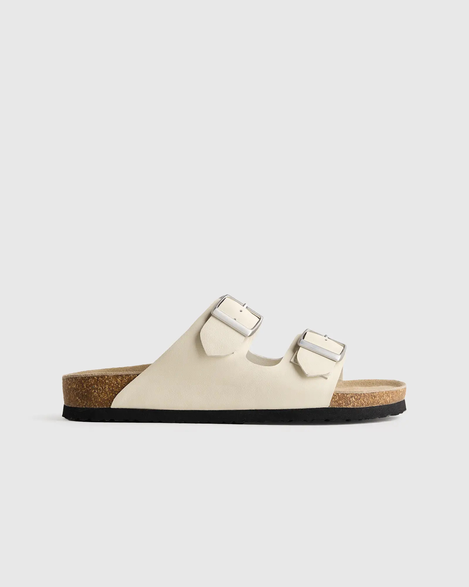 Nappa Leather Double Buckle Slide | Quince