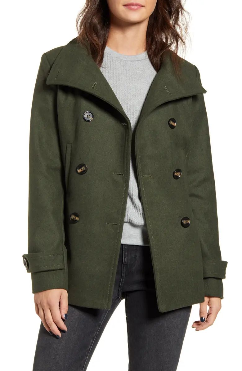 Thread & Supply Double Breasted Peacoat | Nordstrom Rack