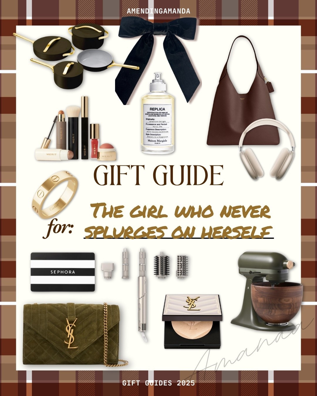 Gift Guide: Splurge Edition 👜

YSL, luxury gifts, luxury bag, luxury makeup, coach bag, kitchenware, fragrance, hair tools, kitchen gifts

#LTKGiftGuide #LTKHoliday #LTKCyberWeek