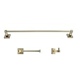 Italia CA3BZSET Capri Series Bronze 3 Piece Bathroom Accessory Set, Gold | Amazon (US)