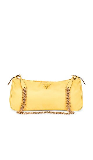 Prada Tessuto Bacheli Shoulder Bag in Yellow | Revolve Clothing (Global)