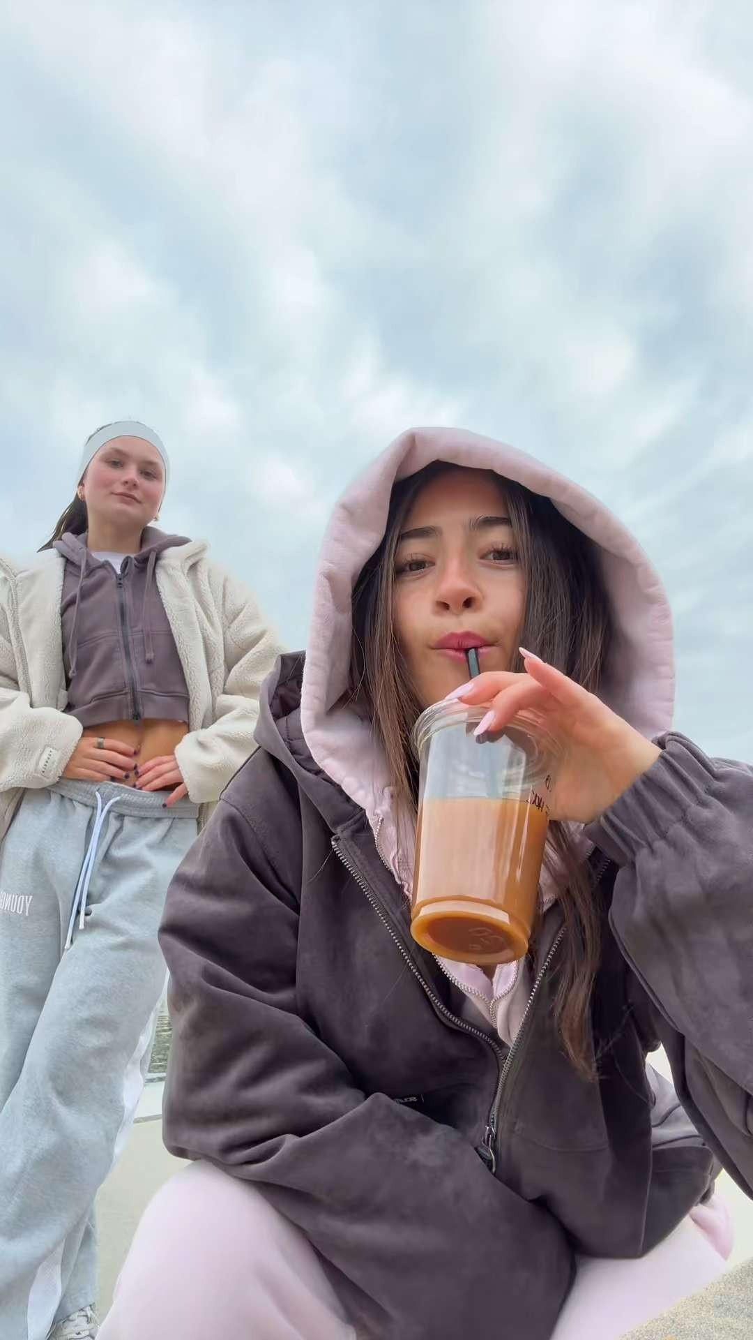 baddie with her baddie friend💋💋 my set is from akimbo club & jacket from scuffers, but linking similar! 

 #LTKgrwm #LTKootd