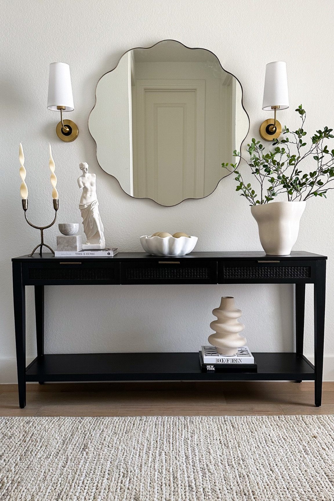 Scalloped / wavy mirror dupe!!

#LTKhome #LTKFind #LTKstyletip