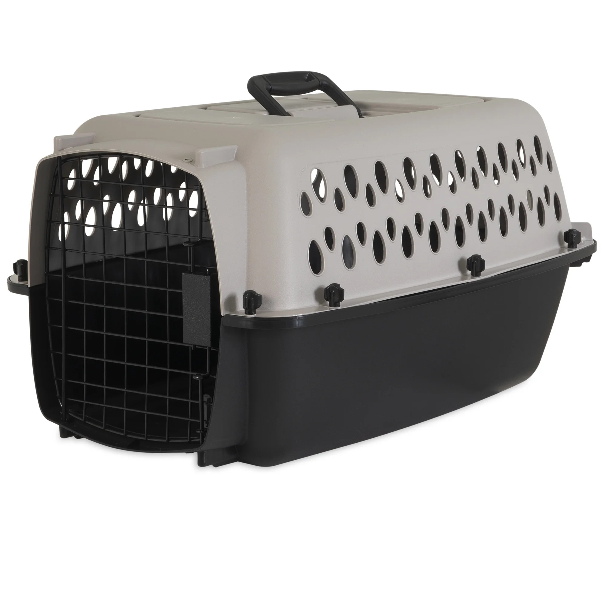 Vibrant Life Pet Portable Kennel for Dogs, Hard-Sided Travel Carrier, Durable, Metal Door, Black ... | Walmart (US)