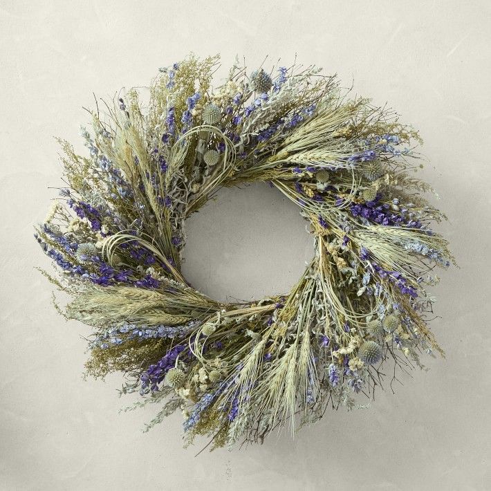 Blue Larkspur Wreath | Williams-Sonoma