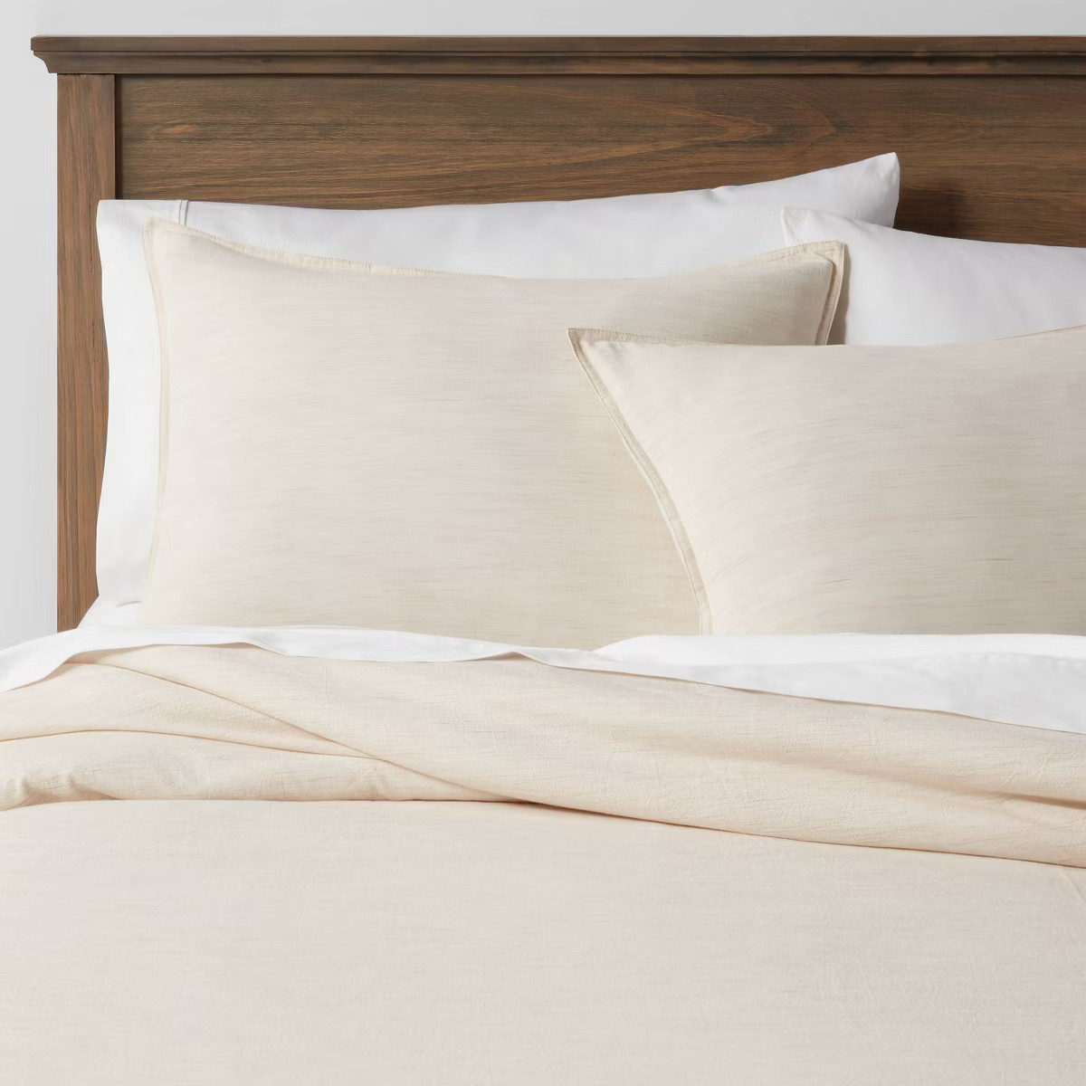 Space Dyed Cotton Linen Duvet Cover & Sham Set - Threshold™ | Target