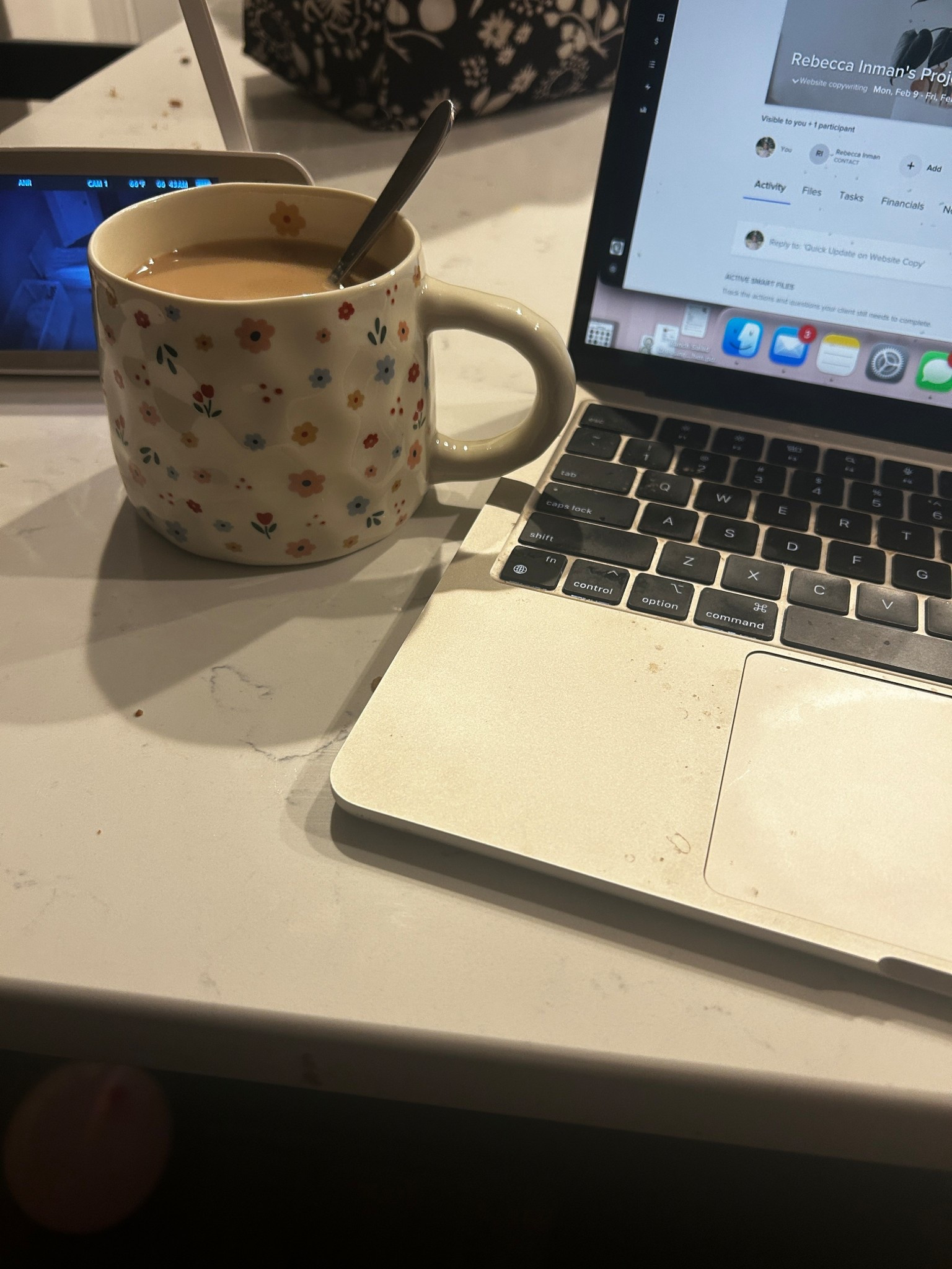 A morning as a work from home / stay at home mom of two girls. A couple of quick emails and coffee before the kids wake up. Motherhood, mom life, coffee mug, the cutest coffee mug from Walmart!

#LTKdayinmylife #LTKmomlife