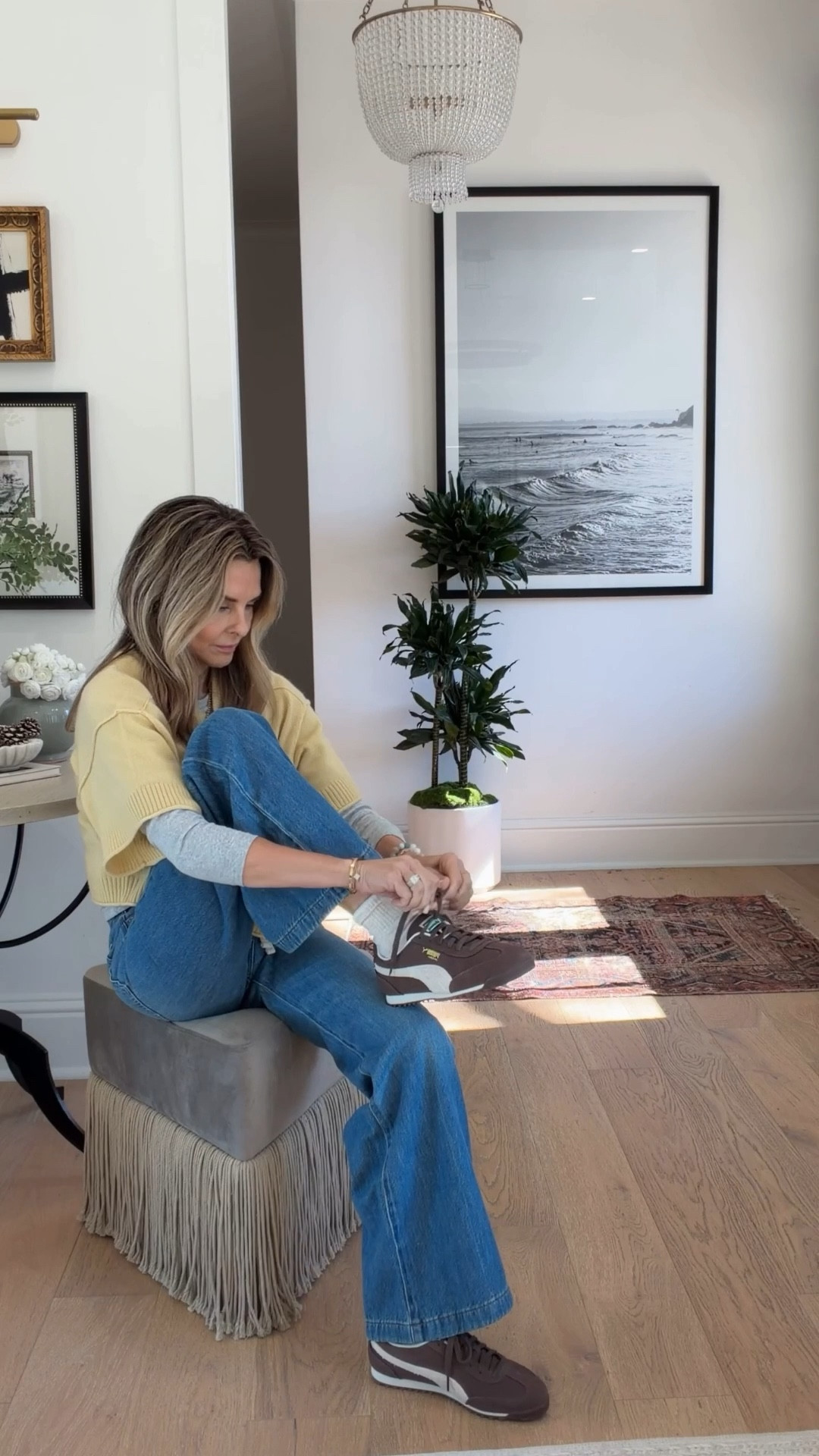 ✨Butter yellow will be around for spring/summer! I’m loving it with warm browns, grays or white! 
✨Fresh brown sneakers that are comfortable and love the ecru details! 
✨Jeans are flattering and perfect for spring! I’m 5’6”, TTS 
✨This jacket is stunning! Looks high end designer! Mid-weight for layering. 
✨A favorite base layer $38


#LTKootd #LTKSeasonal #LTKOver40