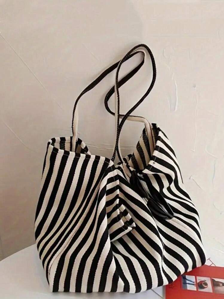 Yogodlns Fashionable Retro Minimalist Tote Bag, Artistic Style, Large Capacity, Versatile Use, Id... | SHEIN