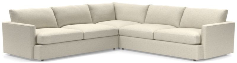 Lounge Deep 3-Piece Sectional Sofa + Reviews | Crate & Barrel | Crate & Barrel