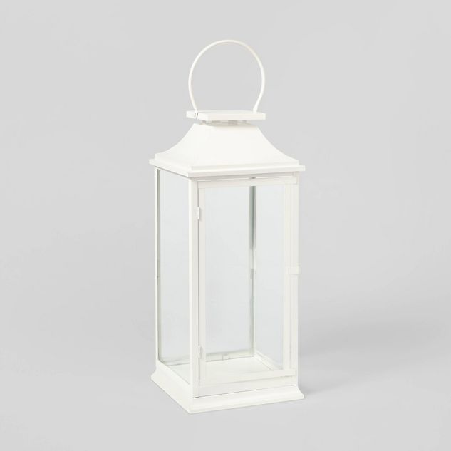 24" Decorative Metal Lantern White - Wondershop™ | Target