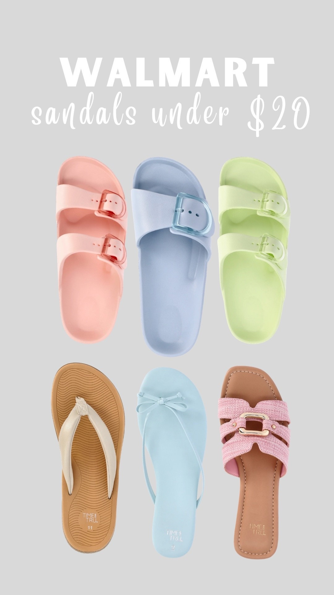 Sandals from Walmart under $20 I’m LOVING 

#LTKgrwm #LTKmomlife #LTKootd