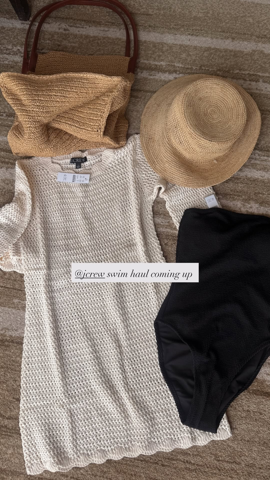 J.Crew swim haul! 🤍 The perfect items to head into summer with.

Vacation outfits beach
Swim
Straw bag
Summer outfit 

 #LTKootd #LTKSeasonal #LTKSwim