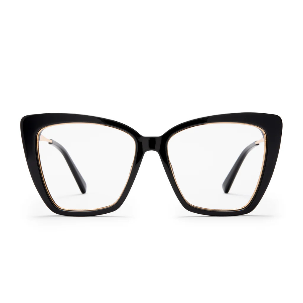 BECKY IV - BLACK + PRESCRIPTION GLASSES | DIFF Eyewear