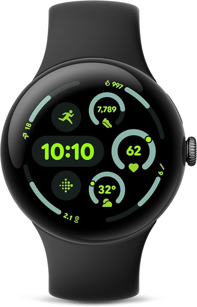 Google Pixel Watch 3 (45mm) 2024 Model - Android Smartwatch, Heart Rate Tracking, Fitbit Advanced... | Amazon (US)