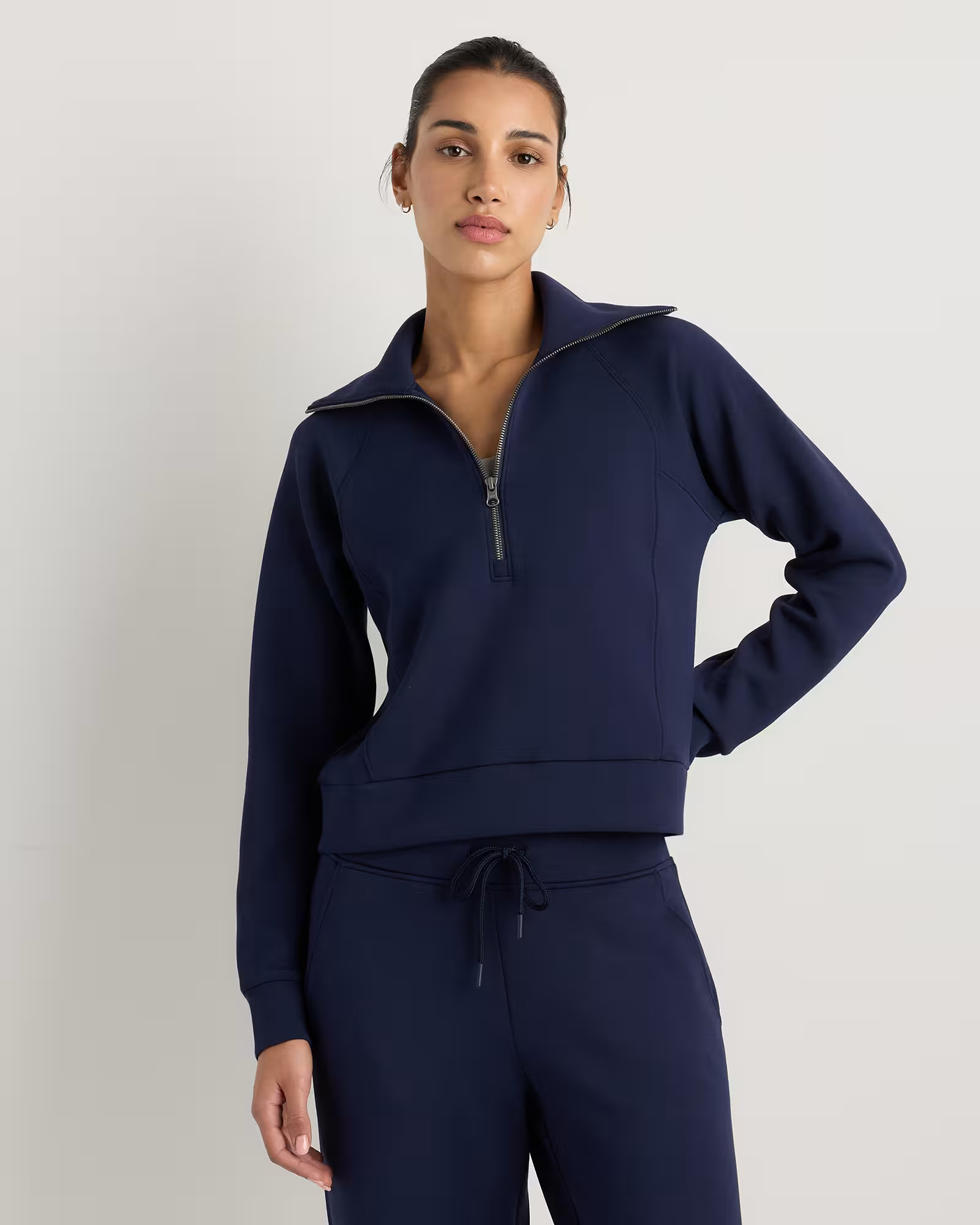 CloudComfort Half Zip Sweatshirt in Deep Navy | Quince
