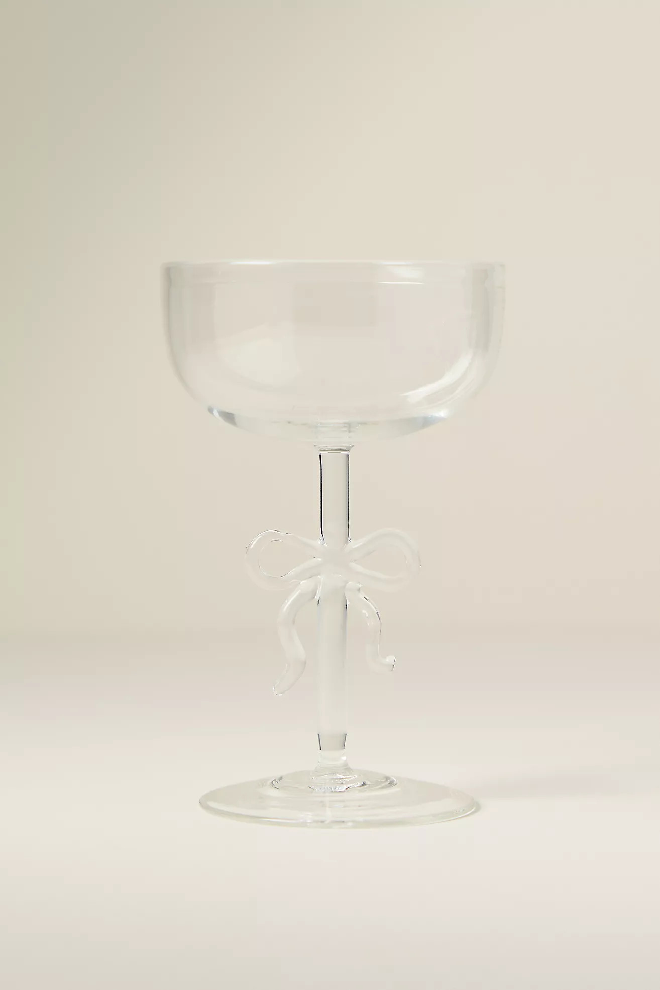Benedita Bow Coupe Glass | Anthropologie (US)