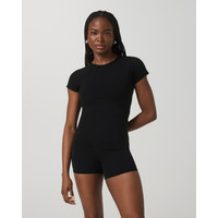 Vuori AllTheFeels™ Short Sleeve Essential T-Shirt | Black | XXS | Vuori Clothing (US & Canada)