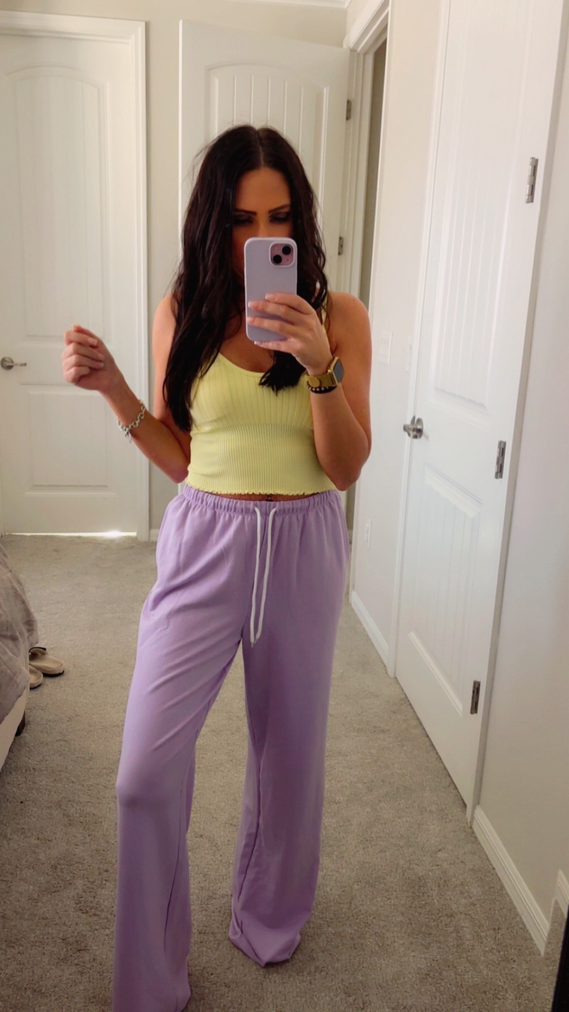 Obsessed with this comfy lounge set 💜 Soft, lightweight, and perfect for mom life, errands, or lounging at home. Easy to dress up or down ✨ Linking everything here.

#LTKU #LTKPetite