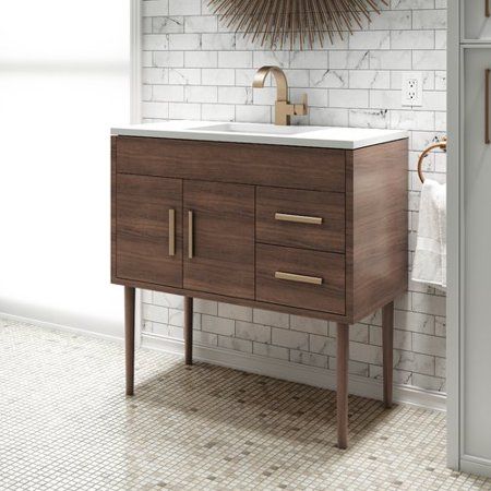 Cutler Kitchen & Bath Garland 37'' Single Bathroom Vanity Set | Walmart (US)