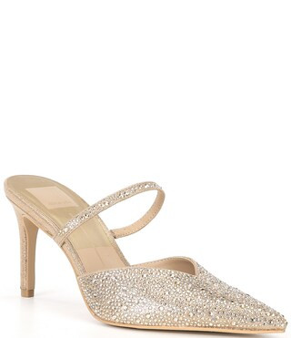 Kanika Rhinestone Dress Mules | Dillard's