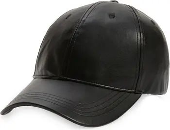 Stand Studio Cia Faux Leather Baseball Cap | Nordstrom | Nordstrom