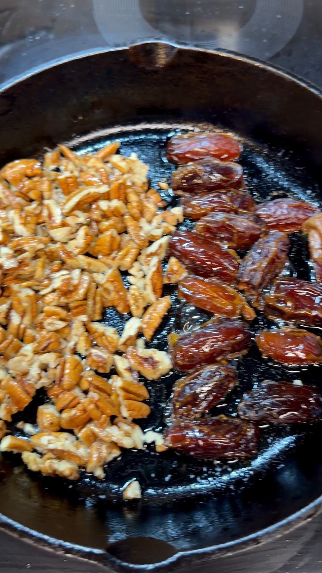 Dates and pecans getting all cozy in my cast iron. Added these to a yogurt breakfast bowl and wow!  

#LTKOver40 #LTKfoodie #LTKHome