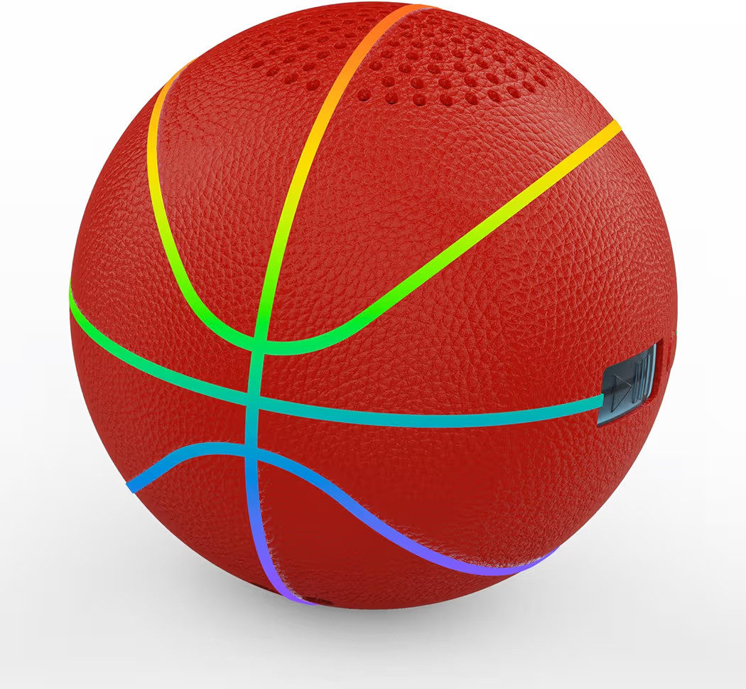 Portable Bluetooth Speaker with LED Lights & Dynamic Bass - Wireless Basketball Speaker for Sport... | Amazon (US)