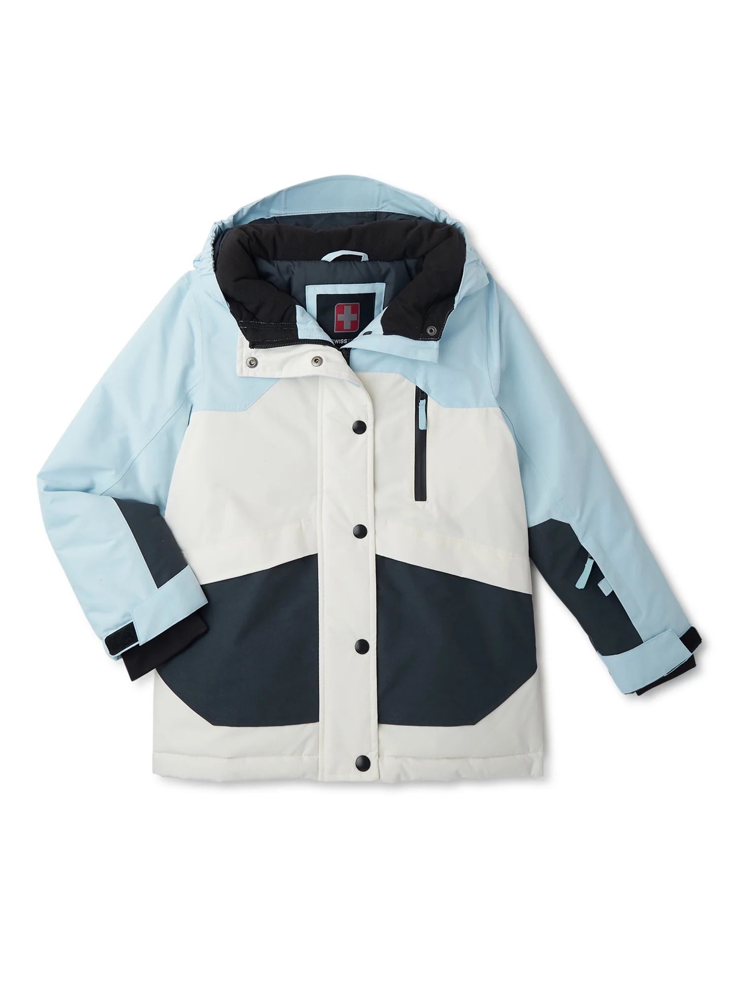 Swiss Tech Girls Waterproof Ski Jacket with Hood, Sizes 4-18 - Walmart.com | Walmart (US)