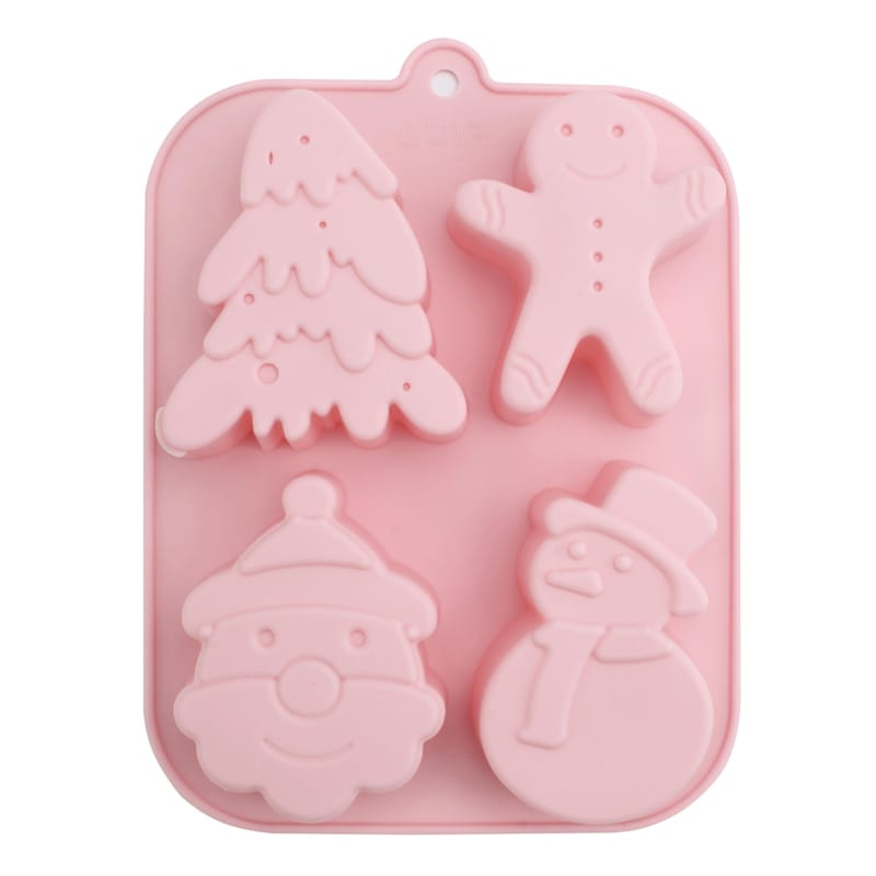 Mrs. Claus' Bakery Pink Silicone Mold | At Home