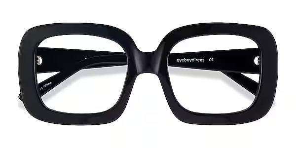 Gloria Square Black Glasses for Women | Eyebuydirect | EyeBuyDirect.com