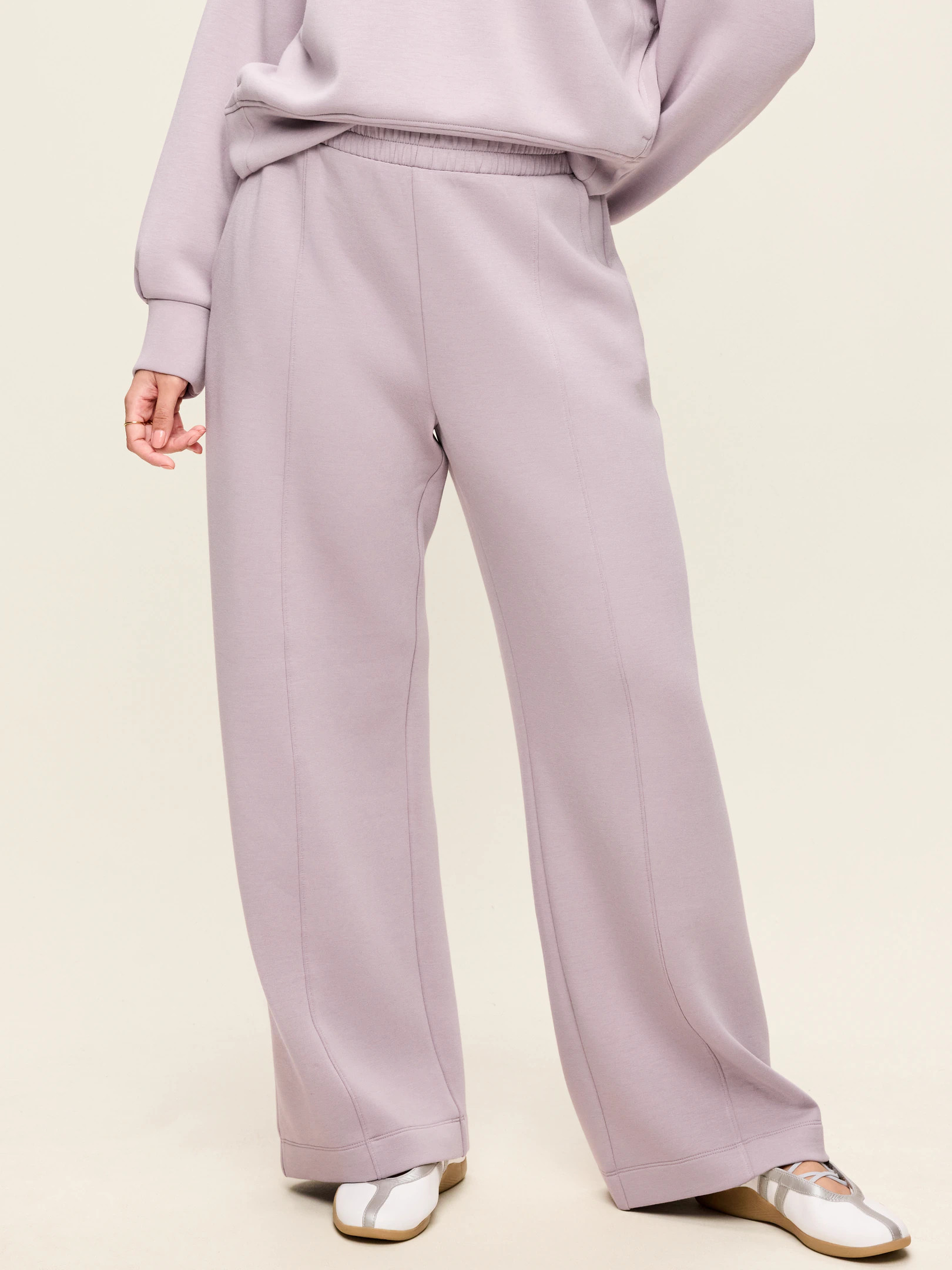 High-Waisted Bounce Fleece Wide-Leg Sweatpants | Old Navy (US)