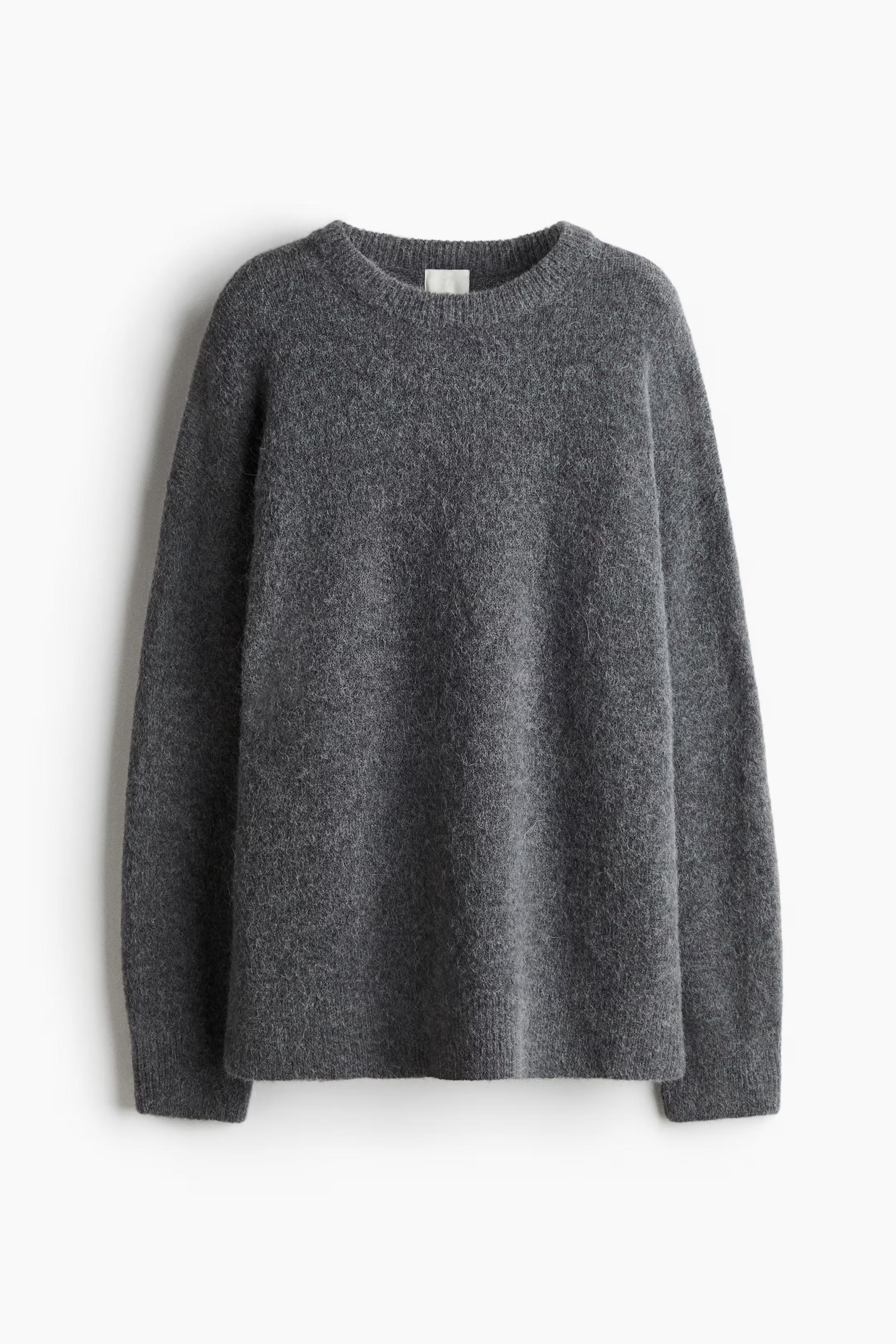 Oversized alpaca-blend jumper - Dark grey marl - Ladies | H&M GB | H&M (UK, MY, IN, SG, PH, TW, HK)