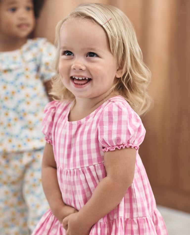 Baby Poplin Tiered Dress & Bloomers Set | Hanna Andersson