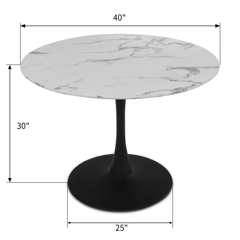Eatman 40'' Pedestal Dining Table | Wayfair North America