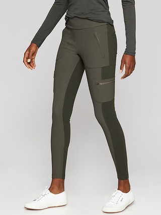 Athleta Womens Highline Hybrid Cargo Tight Peat Size 0 | Athleta