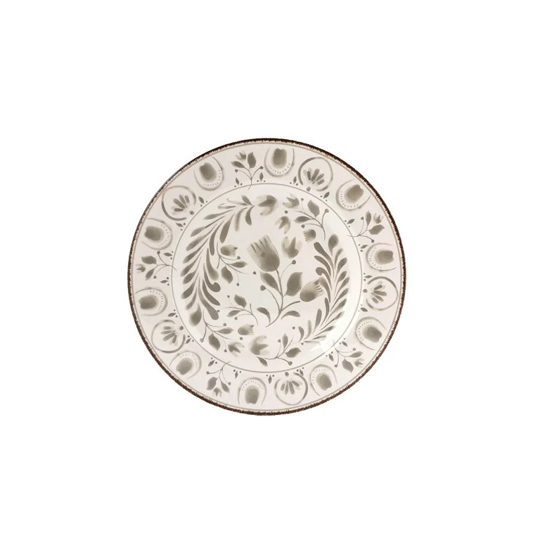 Better Homes & Gardens 11-inch Round Bamboo Melamine Dinner Plate, Grey | Walmart (US)