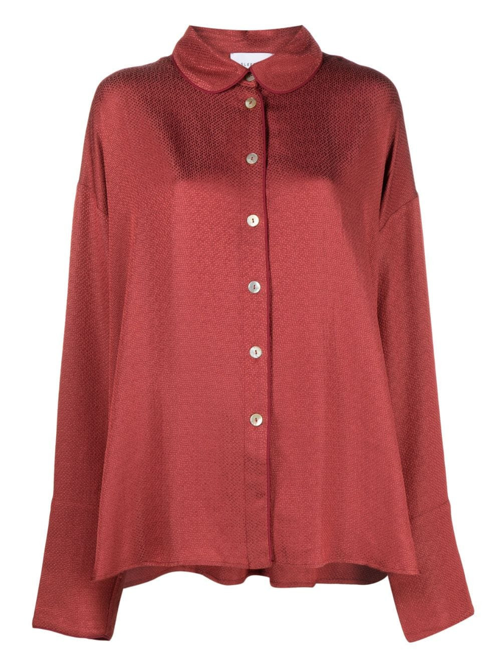 Sleeper Pastelle jacquard-pattern pyjama top - Red | Farfetch Global