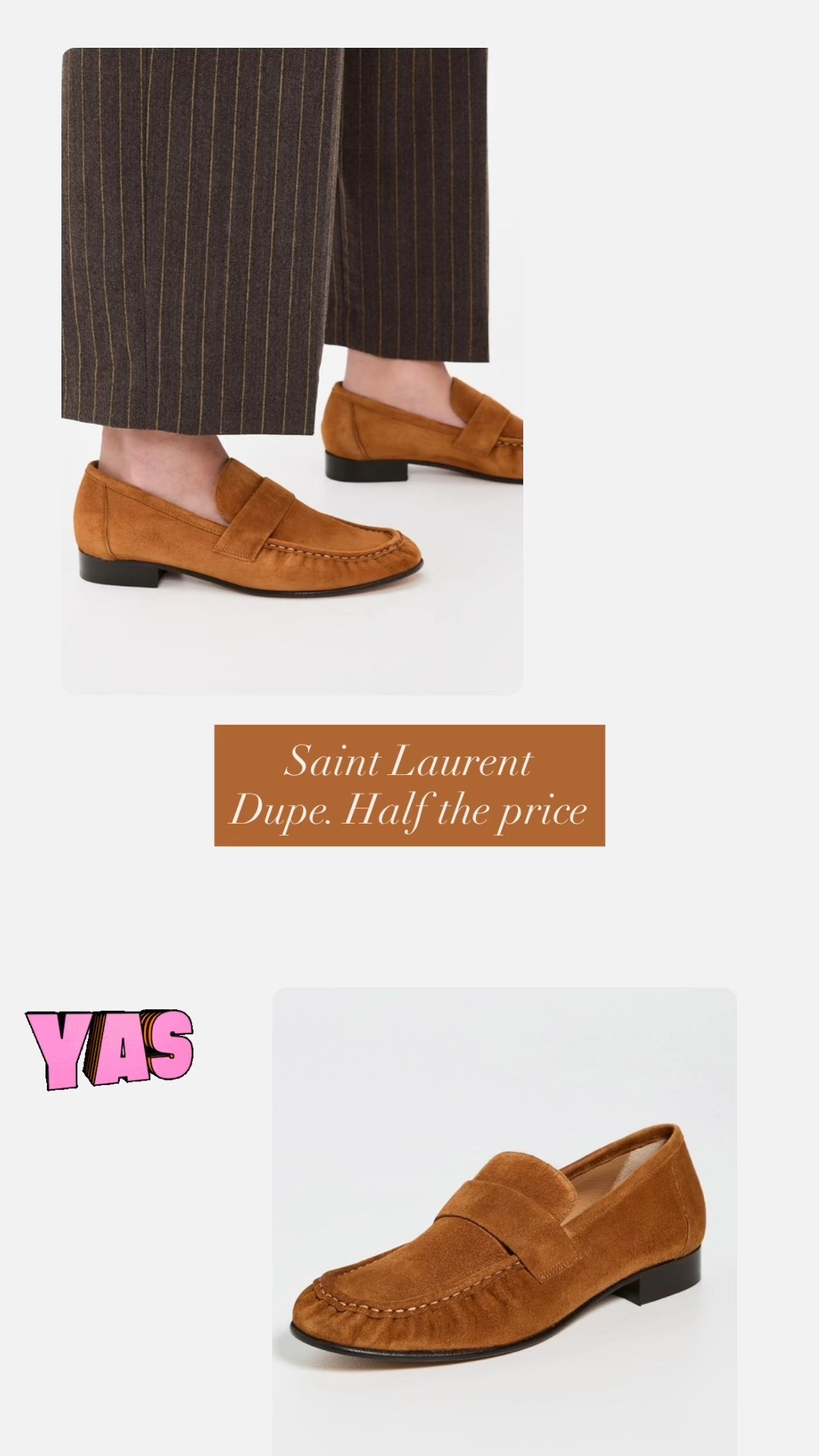 If you have been eyeing the Saint Laurent loafer of the season - but don't want to spend s — daily edit cover from Found by Em