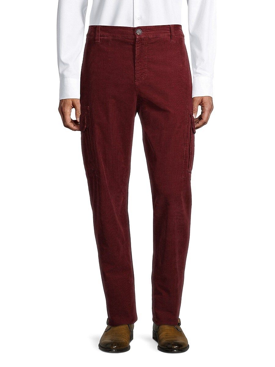 Brunello Cucinelli Men's Corduroy Cargo Pants - Burgundy - Size 46 (28 | Saks Fifth Avenue OFF 5TH (Pmt risk)