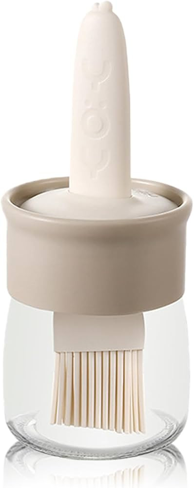 Sauce and Oil Bottle with Silicone Brush for Cooking BBQ Kitchen - 6.8oz | Amazon (US)