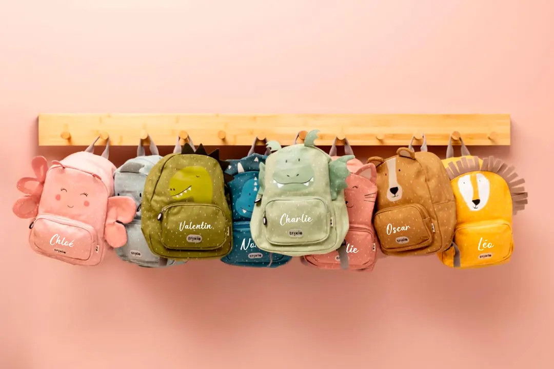 Personalized Children's Backpack Animals - School Bag With Name, Personalized Children's Backpack... | Etsy (US)