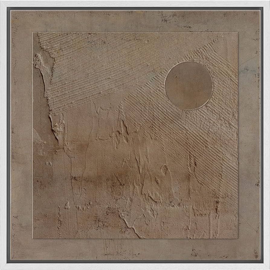 SIGNWIN Framed Canvas Print Wall Art Retro Geometric Grunge Landscape Abstract Shapes Illustratio... | Amazon (US)